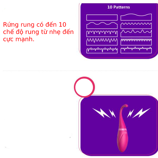 Trứng Rung Cao Cấp Điều Khiển Từ Xa Tăng Khoái Cảm