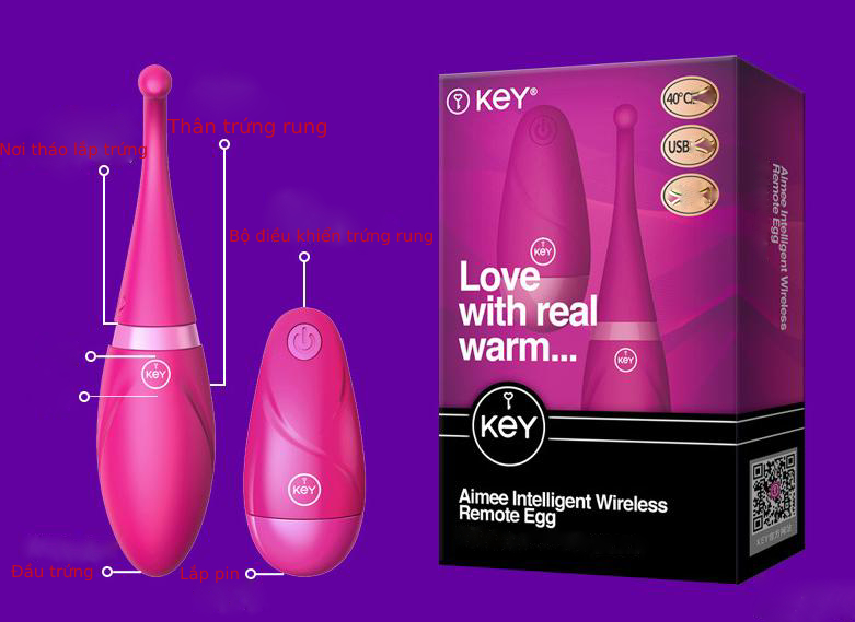 Trứng Rung Cao Cấp Điều Khiển Từ Xa Tăng Khoái Cảm