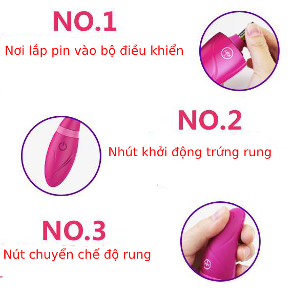 Trứng Rung Cao Cấp Điều Khiển Từ Xa Tăng Khoái Cảm