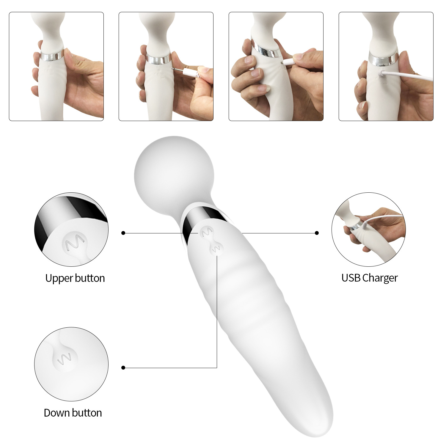 Máy Massage Điểm G SEXEN 2 Đầu Rung, 10 Chế Độ, Cao Cấp, Siêu Phê Máy Massage Điểm G SEXEN 2 Đầu Rung, 10 Chế Độ, Cao Cấp, Siêu Phê