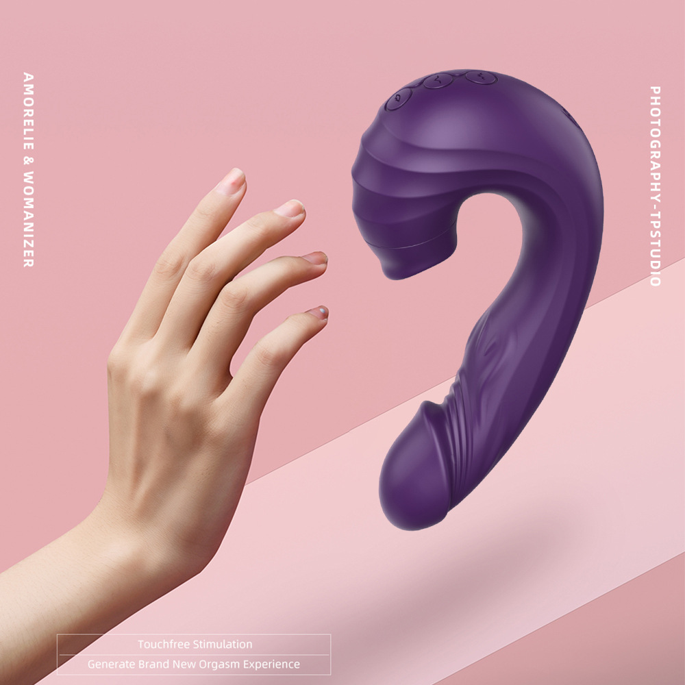 Máy Massage Điểm G Rockchip Queen 2 Đầu Rung Mút Gợn Sóng Mới