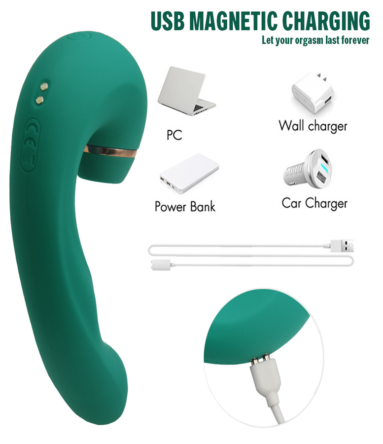 Emerald G-Spot Massager 2-in-1 Vibrate & Suck