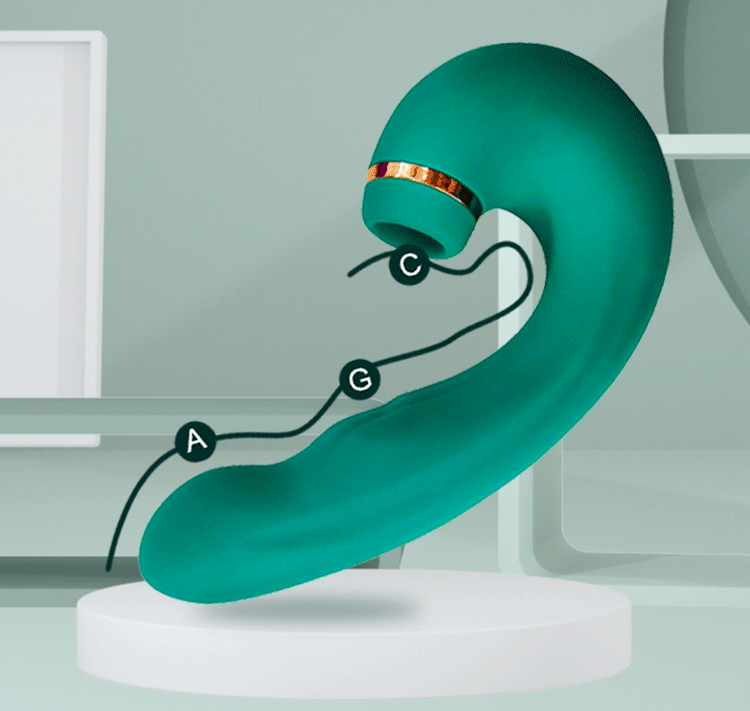 Emerald G-Spot Massager 2-in-1 Vibrate & Suck