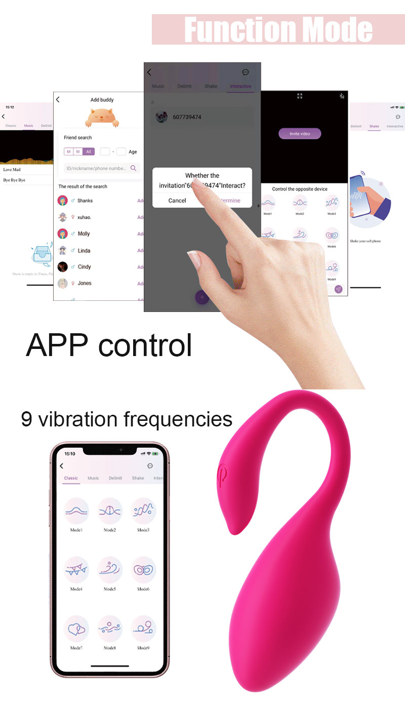 Trứng Rung Thiên Nga Ellie Cao Cấp Điều Khiển Xa APP Chất Lượng