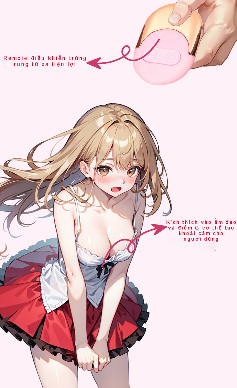 Trưng Rung Ankni Điều Khiển Từ Xa Cao Cấp Kích Thích Mạnh Mẽ