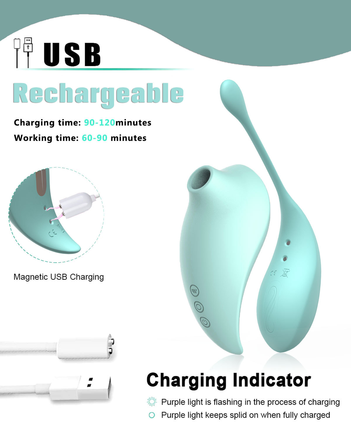 Trứng Rung WISTONE 2 Đầu Rung Mút Điều Khiển Xa Siêu Hot