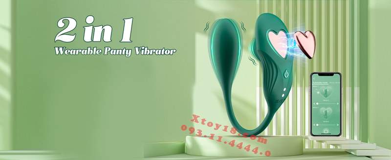 Trứng Rung BOCO 2 Đầu Điều Khiển Từ Xa APP, Siêu Phẩm