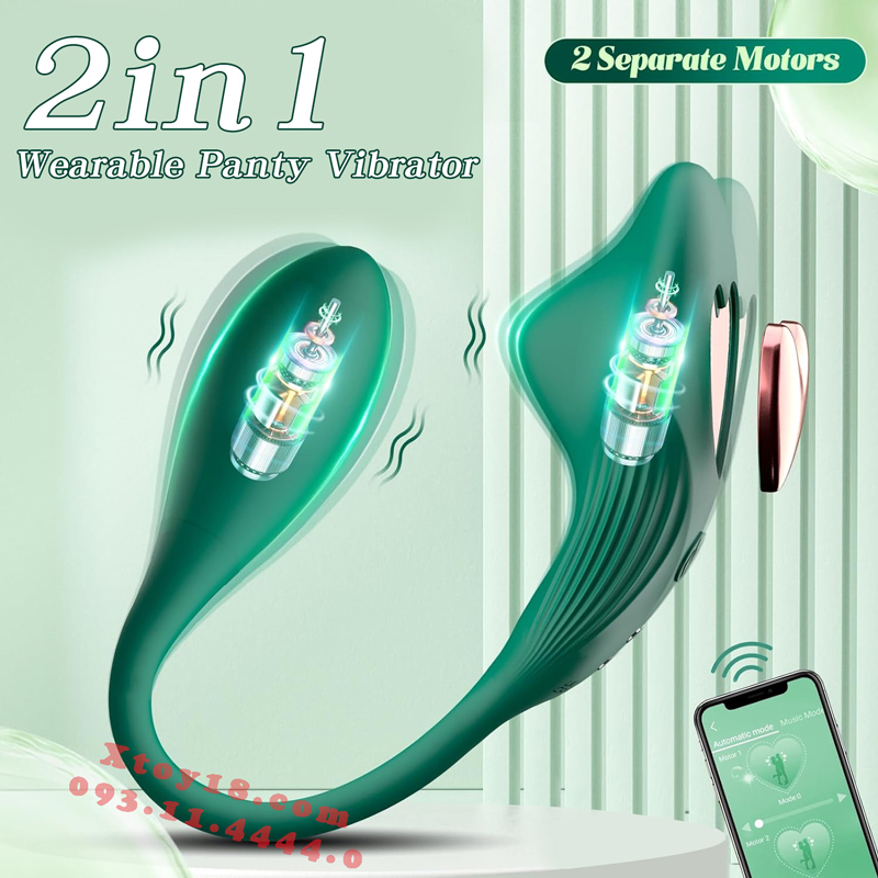 Trứng Rung BOCO 2 Đầu Điều Khiển Từ Xa APP, Siêu Phẩm