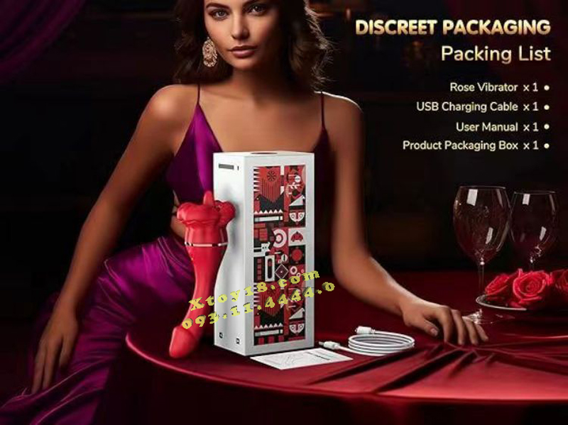 Máy Massage G Điểm 2 Đầu Rung Lưỡi Liếm - Cực Khoái Vượt Trội