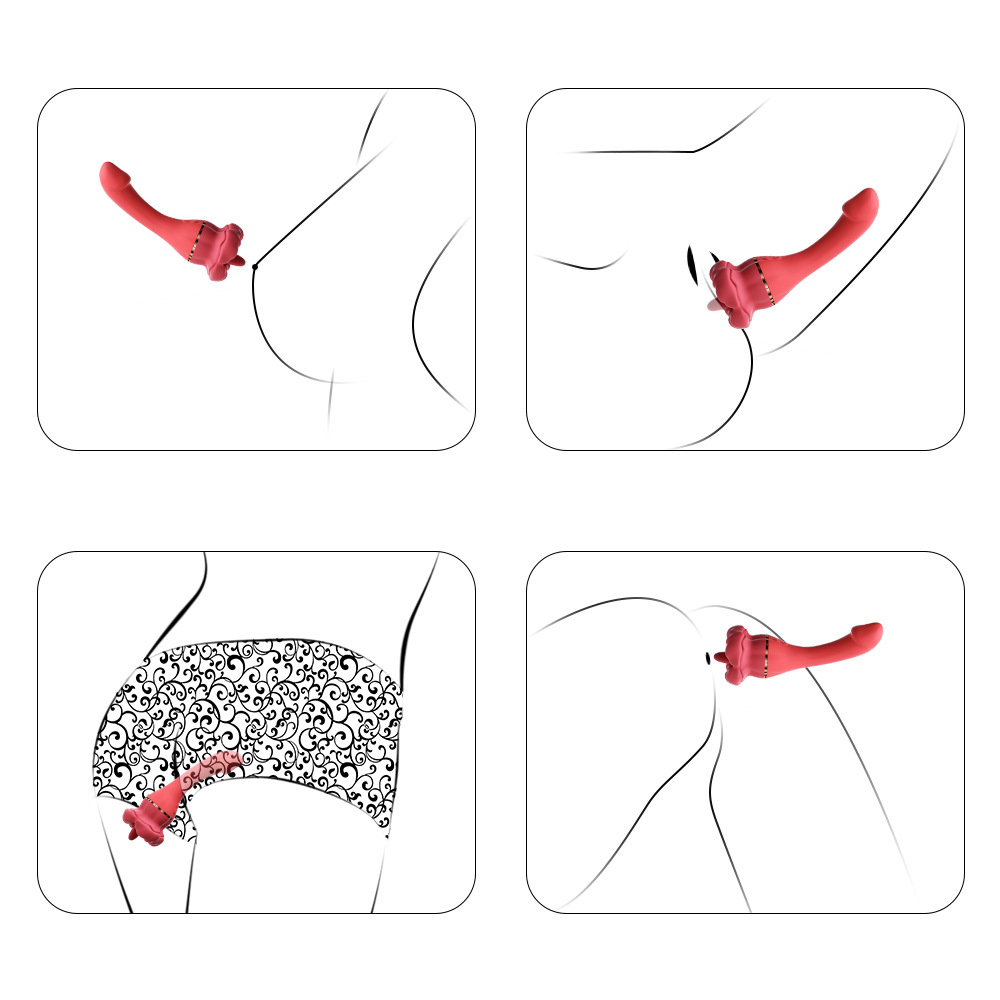 Máy Massage G Điểm 2 Đầu Rung Lưỡi Liếm - Cực Khoái Vượt Trội