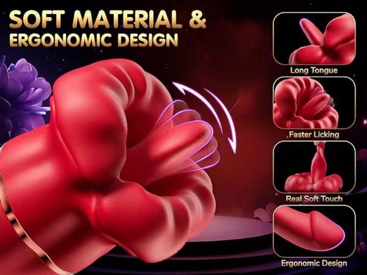 Máy Massage G Điểm 2 Đầu Rung Lưỡi Liếm - Cực Khoái Vượt Trội