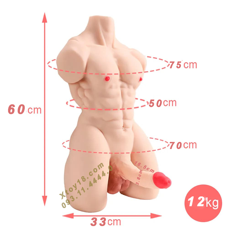 Búp Bê Tình Dục Nam Silicon Y Tế Đàn Hồi Mềm Mại