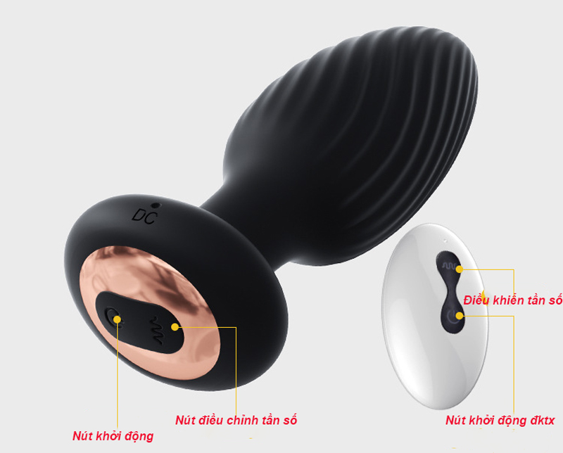 Dụng Cụ Massage Kích Thích Hậu Môn Cao Cấp MizzZee: Rung - Lắc - ĐKTX