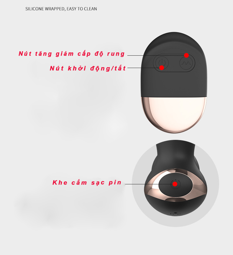 Dụng Cụ Massage Hậu Môn 2 Đầu LILO MARS Rung Mạnh Kích Thích