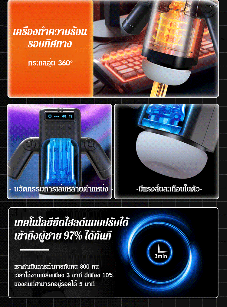 Máy thủ dâm Amovibe rung mút sưởi ấm đa năng Máy thủ dâm Amovibe rung mút sưởi ấm đa năng