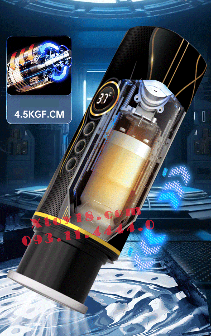 Âm Đạo Giả MECHA Cao Cấp Thụt Rung Phát Nhiệt Hàng Đẹp Giá Tốt
