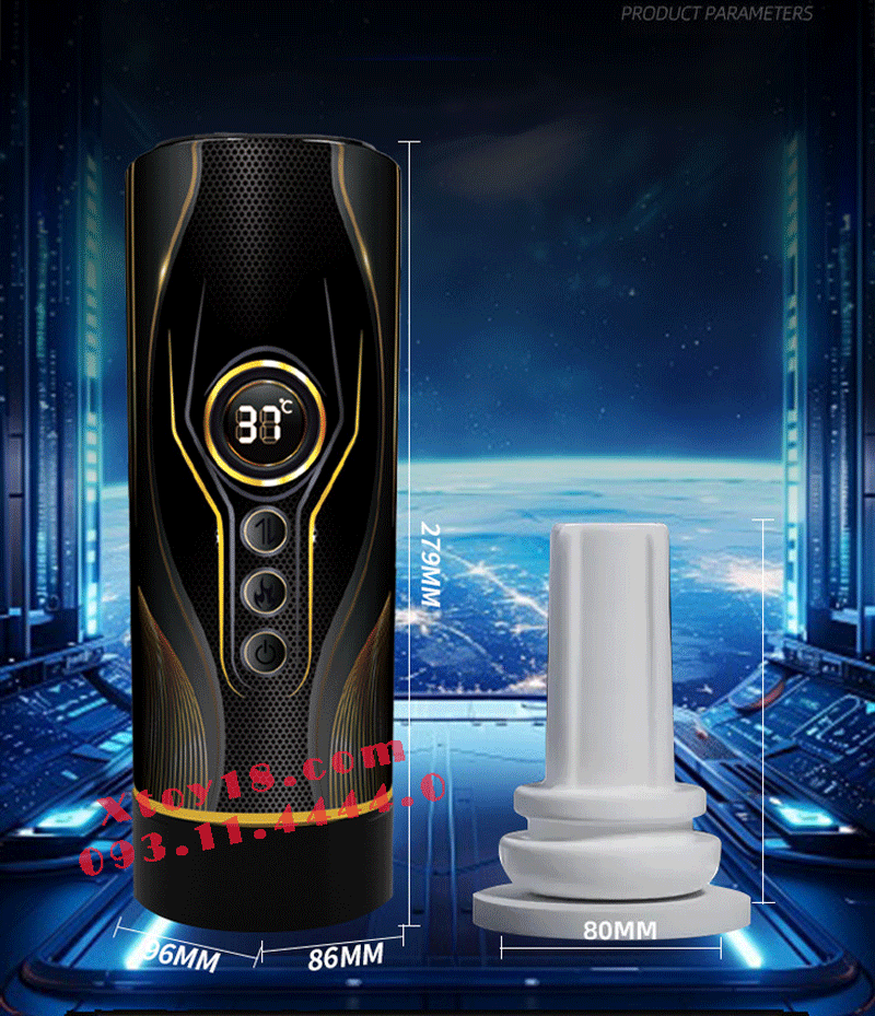 Âm Đạo Giả MECHA Cao Cấp Thụt Rung Phát Nhiệt Hàng Đẹp Giá Tốt