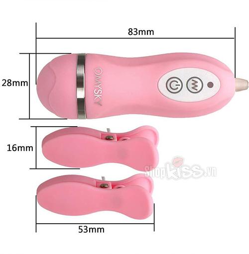 Omysky Breast Clamp Vibrator Nipple Stimulator New Air