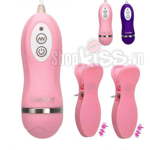  Sỉ Bộ kẹp vú có rung OMYSKY kích thích bạo dâm hàng mới về