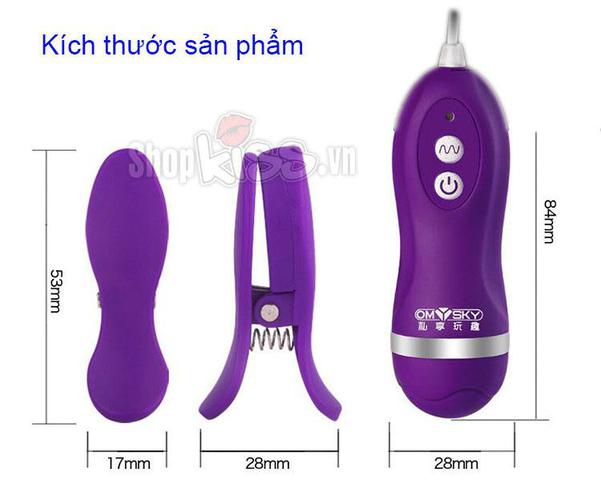 Omysky Breast Clamp Vibrator Nipple Stimulator New Air