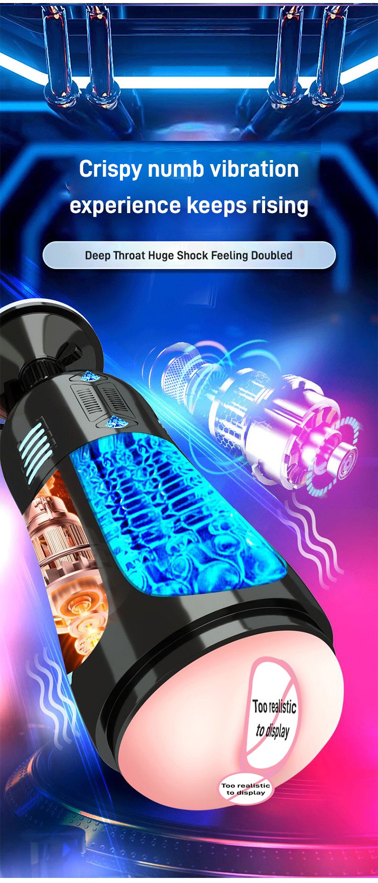 Máy Thủ Dâm XIAI Đế Hít Cao Cấp Rung Co Sưởi Âm Thanh