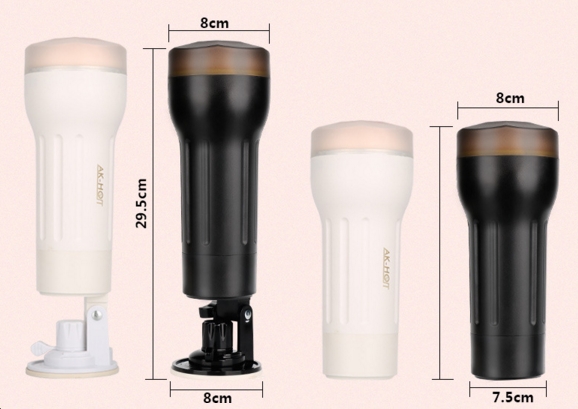 Âm Đạo Giả AK-HOT Có Đế Hít Rung Thực Tế, Kích Thích Mạnh Mẽ