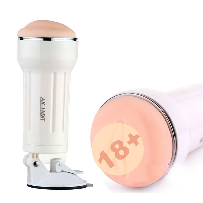 Âm Đạo Giả AK-HOT Có Đế Hít Rung Thực Tế, Kích Thích Mạnh Mẽ
