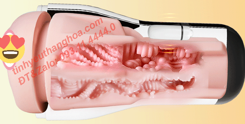 Âm Đạo Giả JIUAI Rung Mạnh Mẽ Kích Thích Cực Đỉnh