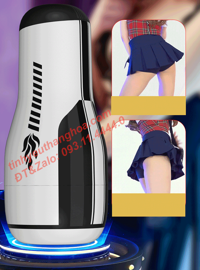 Âm Đạo Giả JIUAI Rung Mạnh Mẽ Kích Thích Cực Đỉnh