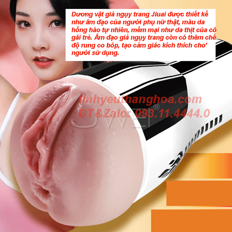 Âm Đạo Giả JIUAI Rung Mạnh Mẽ Kích Thích Cực Đỉnh