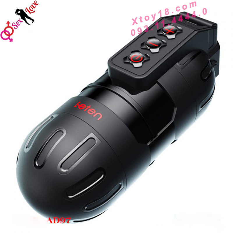 Âm đạo giả Leten Strong Blasting rung mút co bóp phát âm qua app