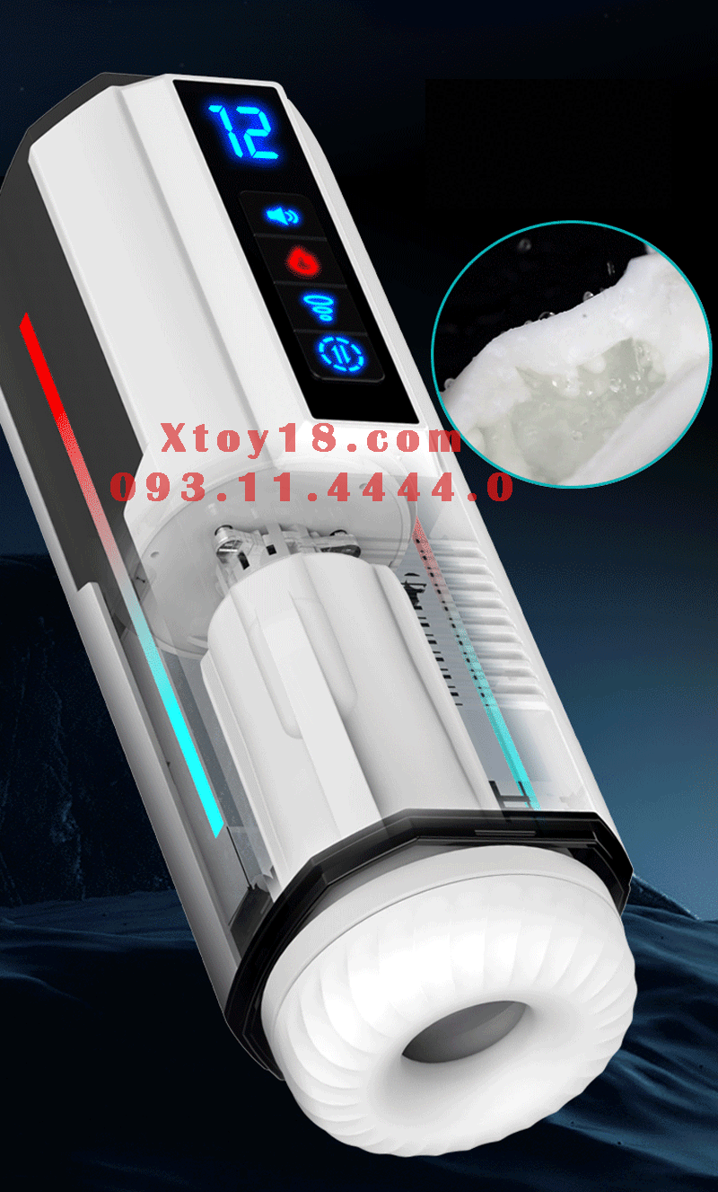 Âm Đạo Giả Cao Cấp Ji Yu Ares Rung Thụt Mút Co Bóp Đa Chức Năng