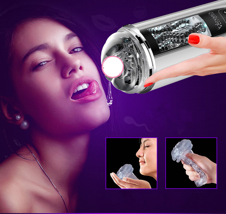 Âm đạo giả OMYSKY cao cấp đa chức năng rung mút co bóp 360 độ