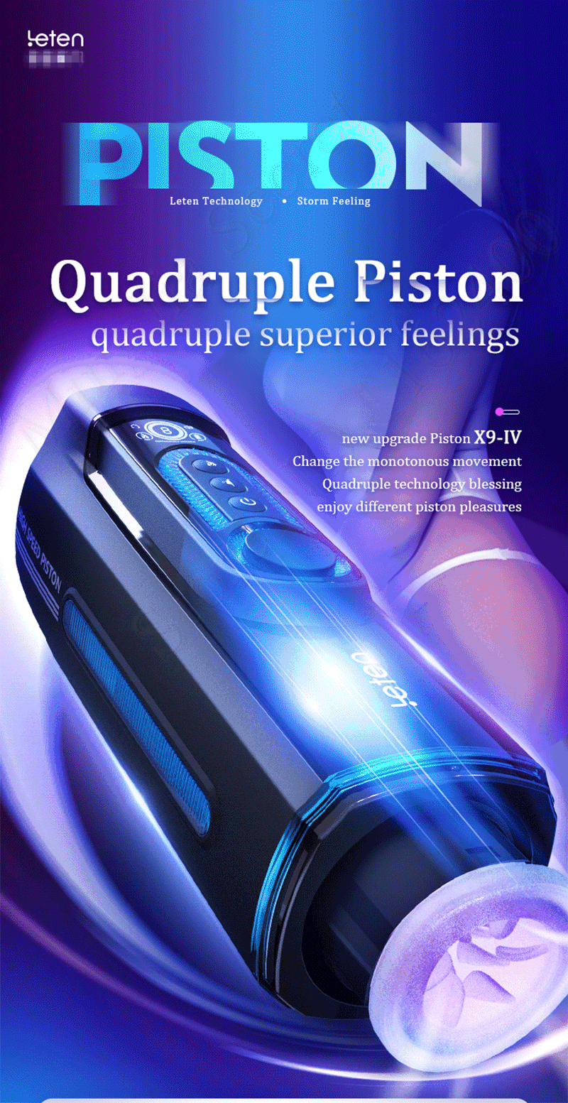 Máy Thủ Dâm Cao Cấp Thunder Piston X-9 Thụt Rung Nhiệt Âm Thanh