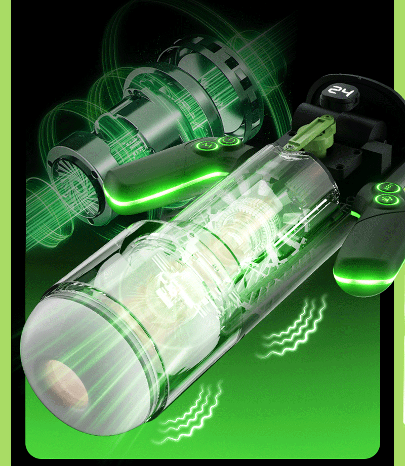 Flyer Âm Đạo Giả Cao Cấp Chống Nước Thụt Rung Mút Co Bóp