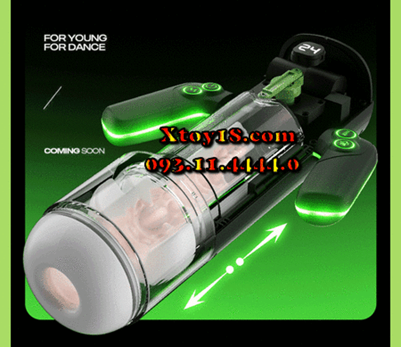 Flyer Âm Đạo Giả Cao Cấp Chống Nước Thụt Rung Mút Co Bóp