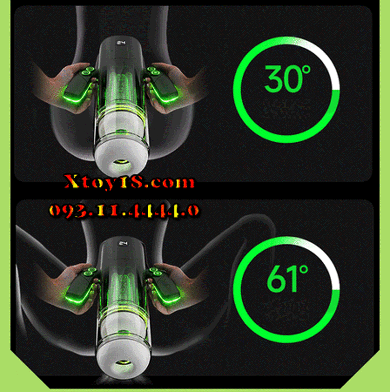 Flyer Âm Đạo Giả Cao Cấp Chống Nước Thụt Rung Mút Co Bóp