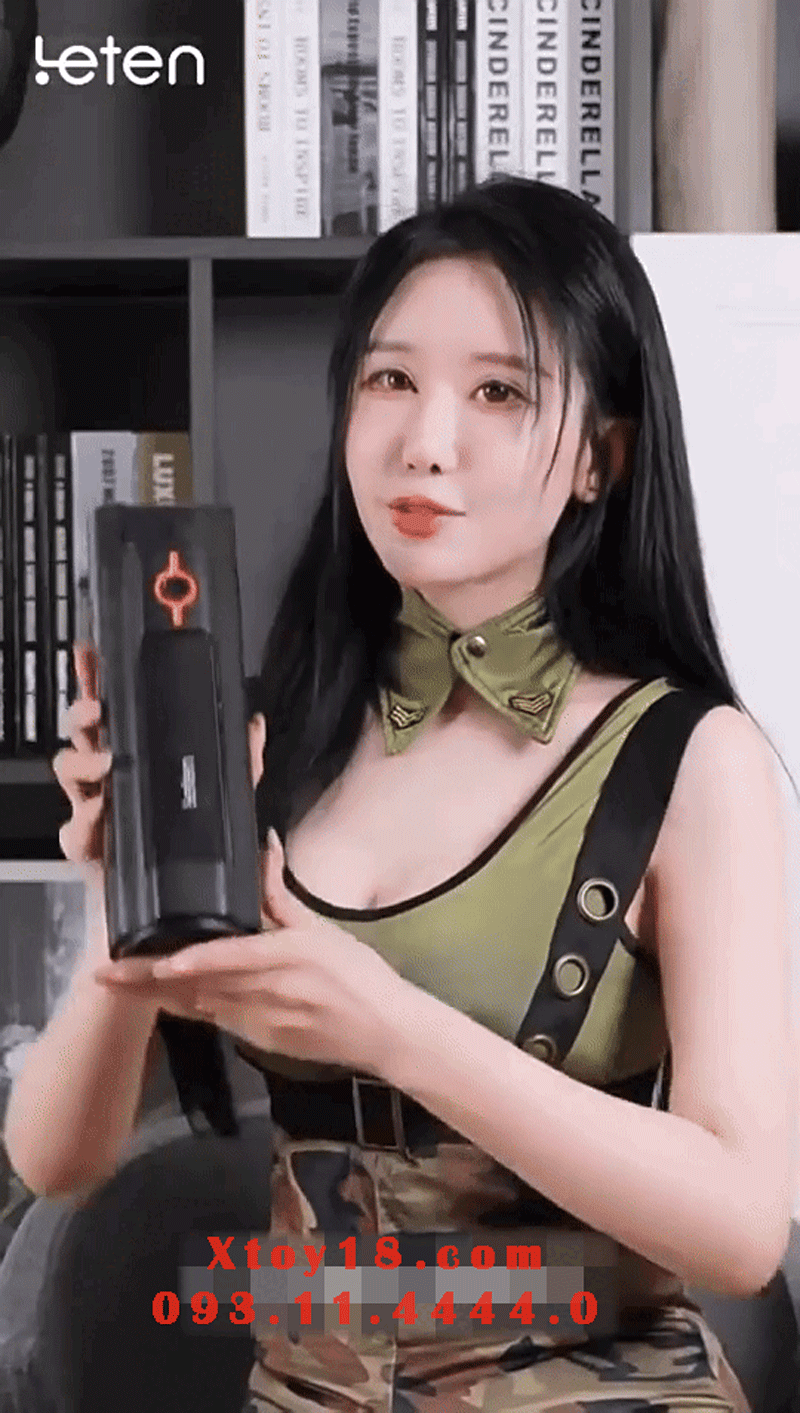Âm Đạo Giả Gun King Cao Cấp | Thụt Rung Co Bóp Phát Âm