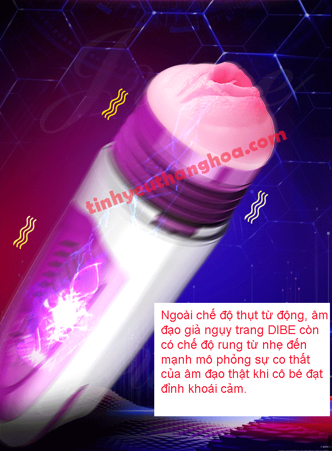 Âm Đạo Giả DIBE Cao Cấp Rung Mút Phát Nhiệt Phát Âm Thực Tế