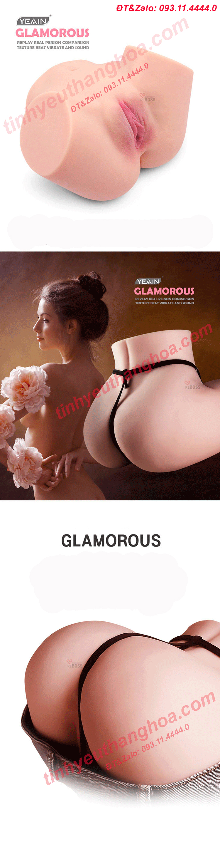 Âm Đạo Giả GLAMORUOS Siêu Thật Rung Phát Âm Chuẩn Mua Ngay