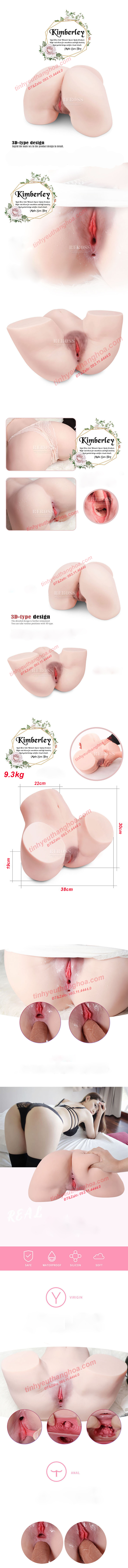 Âm Đạo Giả Kimberley Rung Phát Âm Siêu Vòng 3 Hàng Chính Hãng