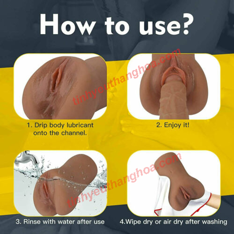 Âm Đạo Giả Da Nâu Mềm Mịn Thật Gần Cảm Giác Như Thật