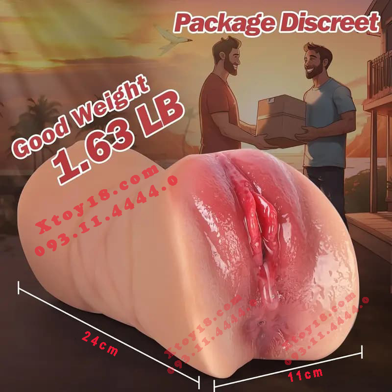 Dụng Cụ Thủ Dâm 2 Đầu Mềm Mại Chân Thật Kích Thích