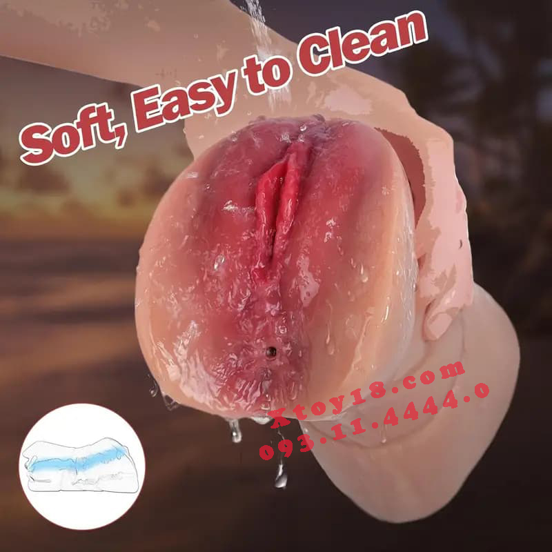 Dụng Cụ Thủ Dâm 2 Đầu Mềm Mại Chân Thật Kích Thích