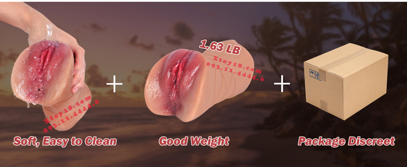 Dụng Cụ Thủ Dâm 2 Đầu Mềm Mại Chân Thật Kích Thích