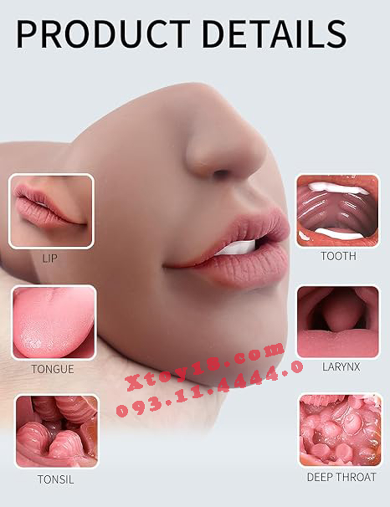 Miệng Mút Cao Cấp Da Nâu Kích Thích Cho Nam Nữ Quyến Rũ