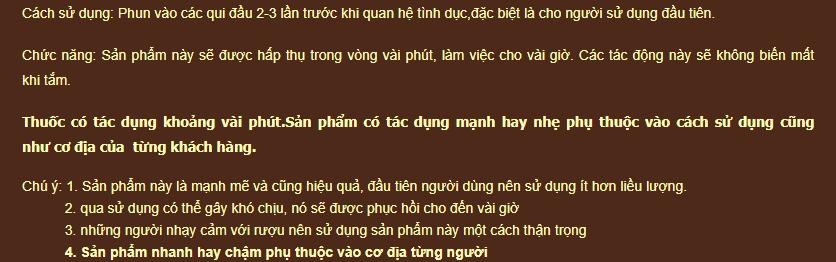 Thuốc Xịt Gragons Chống Xuất Tinh Sớm Tăng Cường Sinh Lý