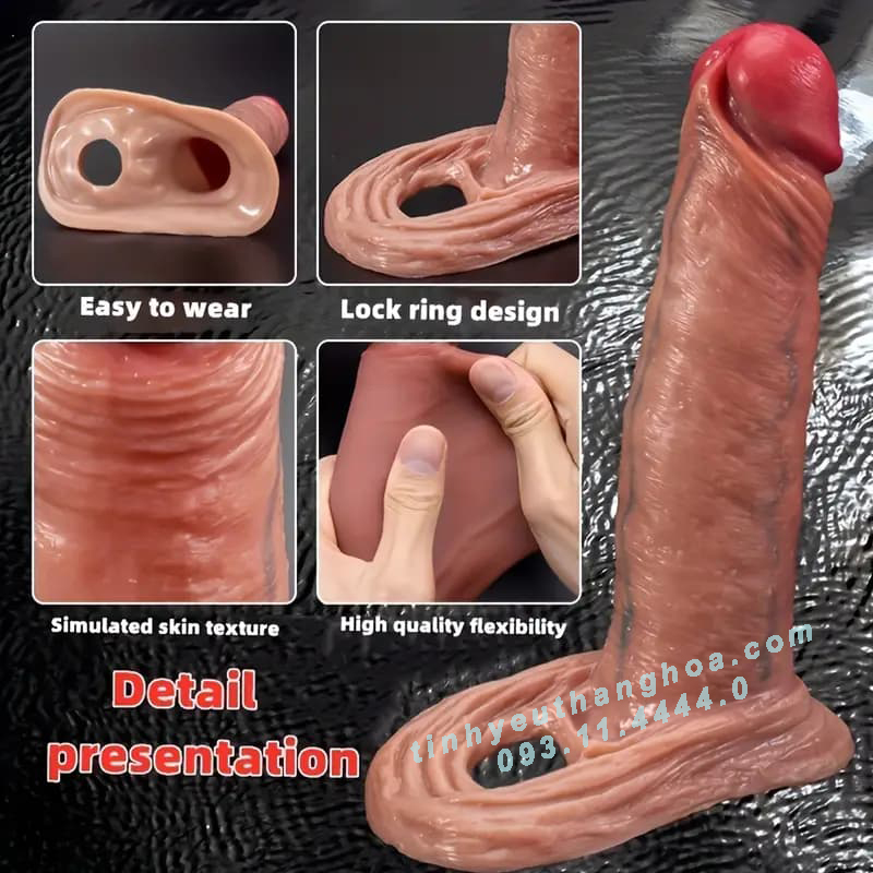 Bao Cao Su Đôn Dên Cao Cấp EUREKA Silicon Mềm Mại An Toàn