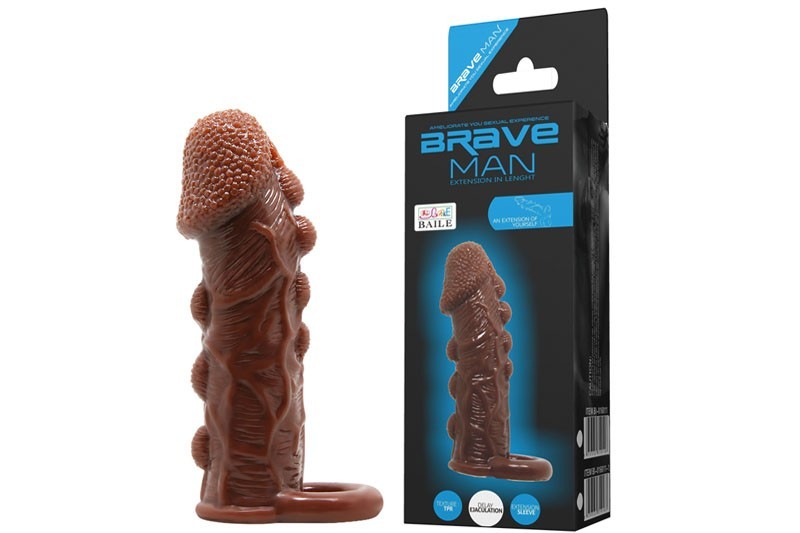 Brave Man Silicone Enlargement Ring Delay Condom