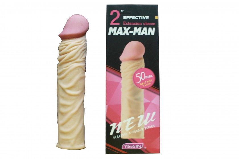 Max-Man Ribbed Silicone Penis Enlargement Sleeve